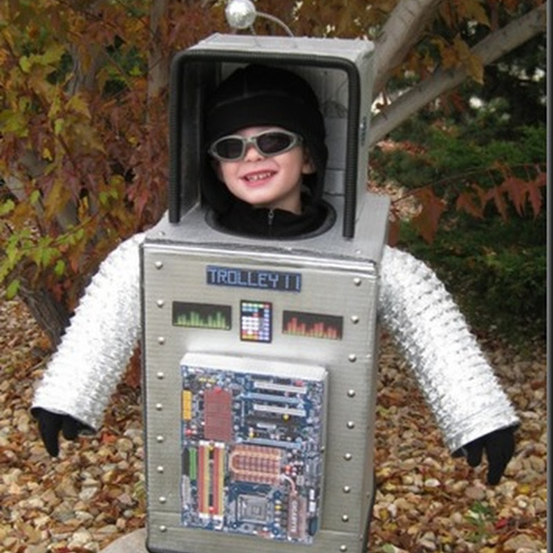 Como hacer un disfraz de robot con caja de cartón IDISFRAZ ideas para